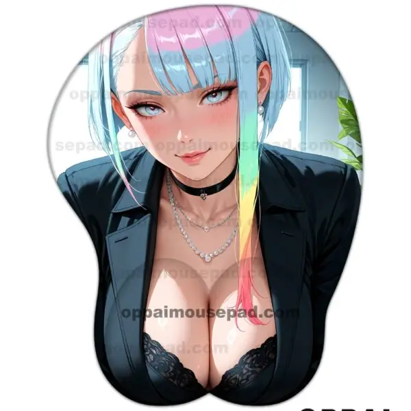 Lucy Cyberpunk Anime Boob Mouse Pad